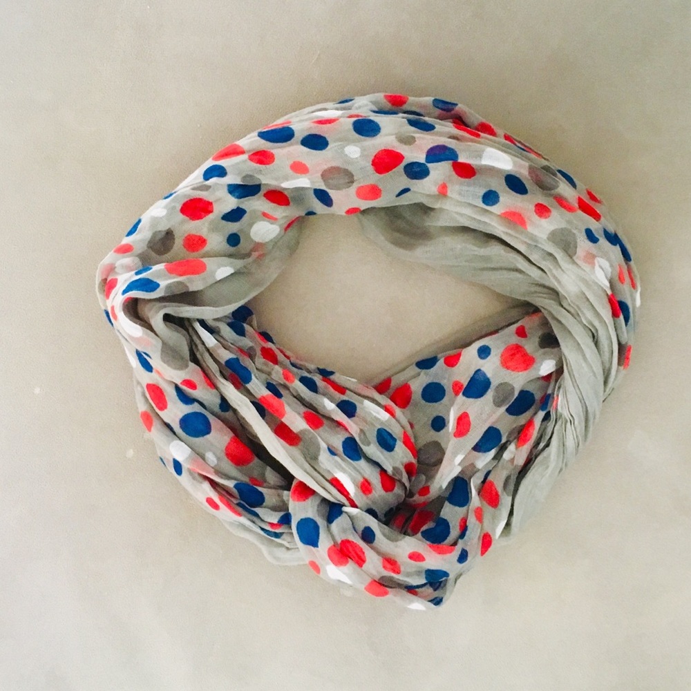 Nordstrom Polka Dot Infinity Scarf os